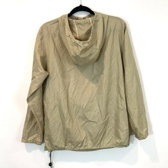 Vintage Esprit M Beige Pullover Hooded Drawstring - Picture 3 of 5